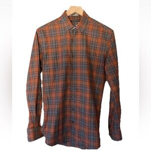 Hammer Made Limited Edition Plaid Shirt Mens S Contrast Paisley Cuff 001/036